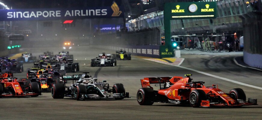 F1 2019, GP de Singapura, Largada