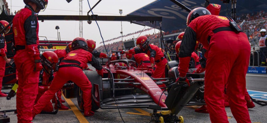 Pit stop Ferrari - Charles Leclerc