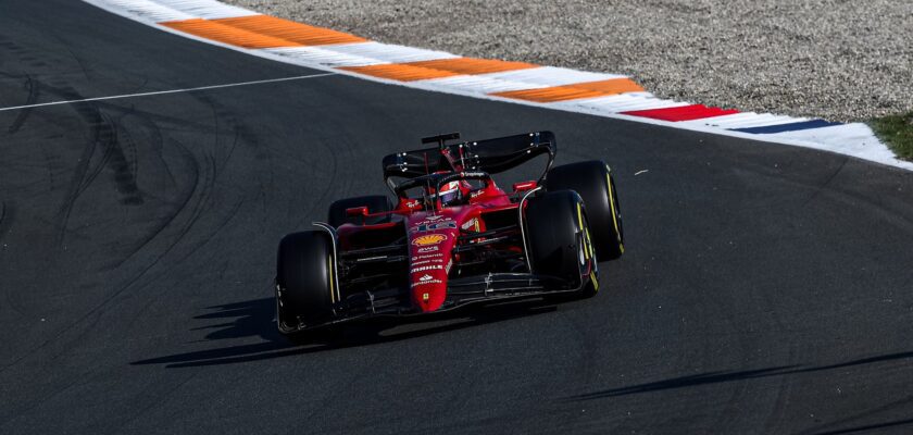 Leclerc lidera 1-2 da Ferrari e é mais rápido do TL2 da F1 em Zandvoort. Verstappen é 8º