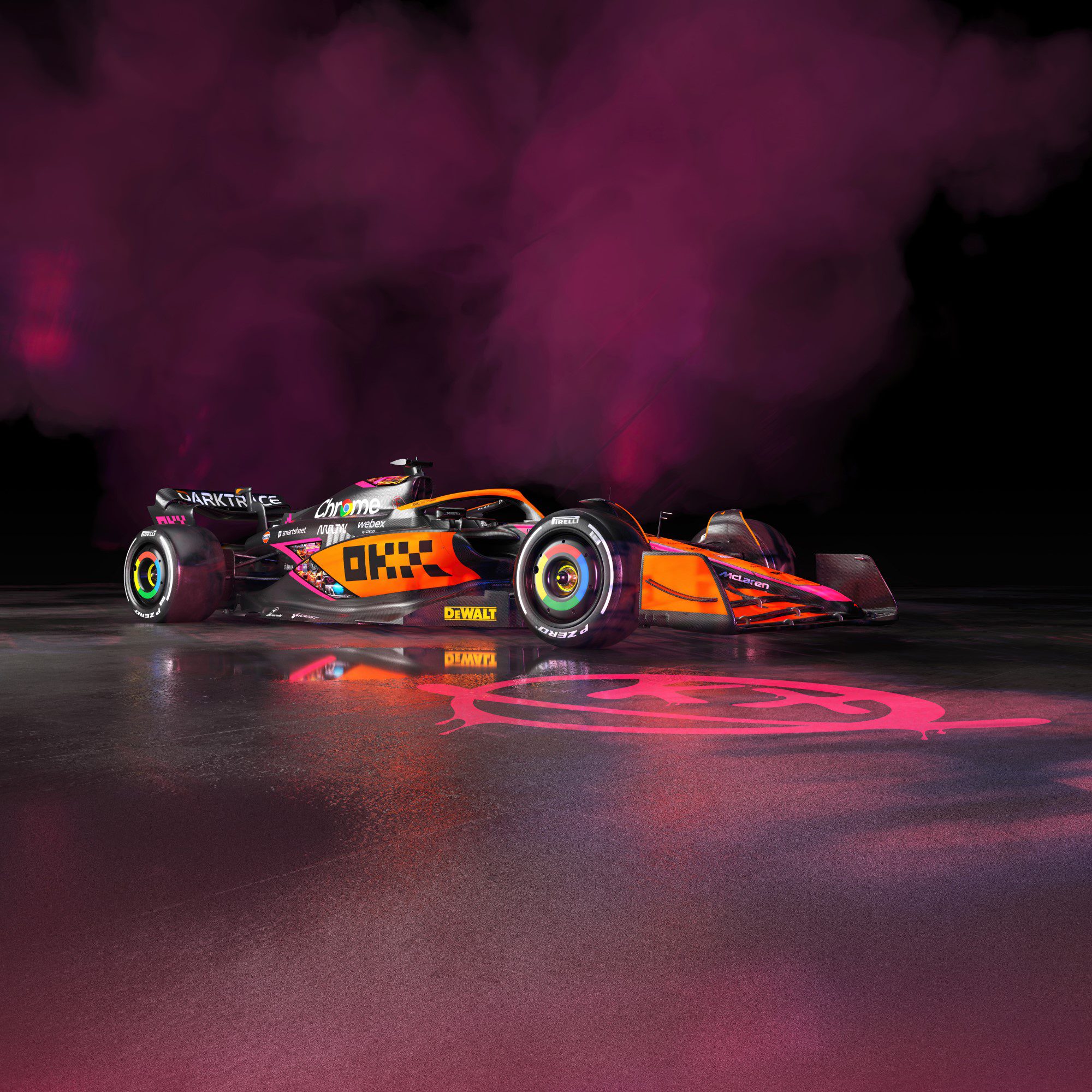 F1 McLaren revela pintura futurista para corridas em Singapura e Japão