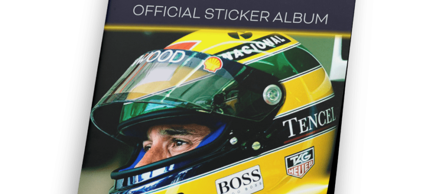 Marca Senna e Topps lançam álbum de figurinhas e apresentam novos cards exclusivos