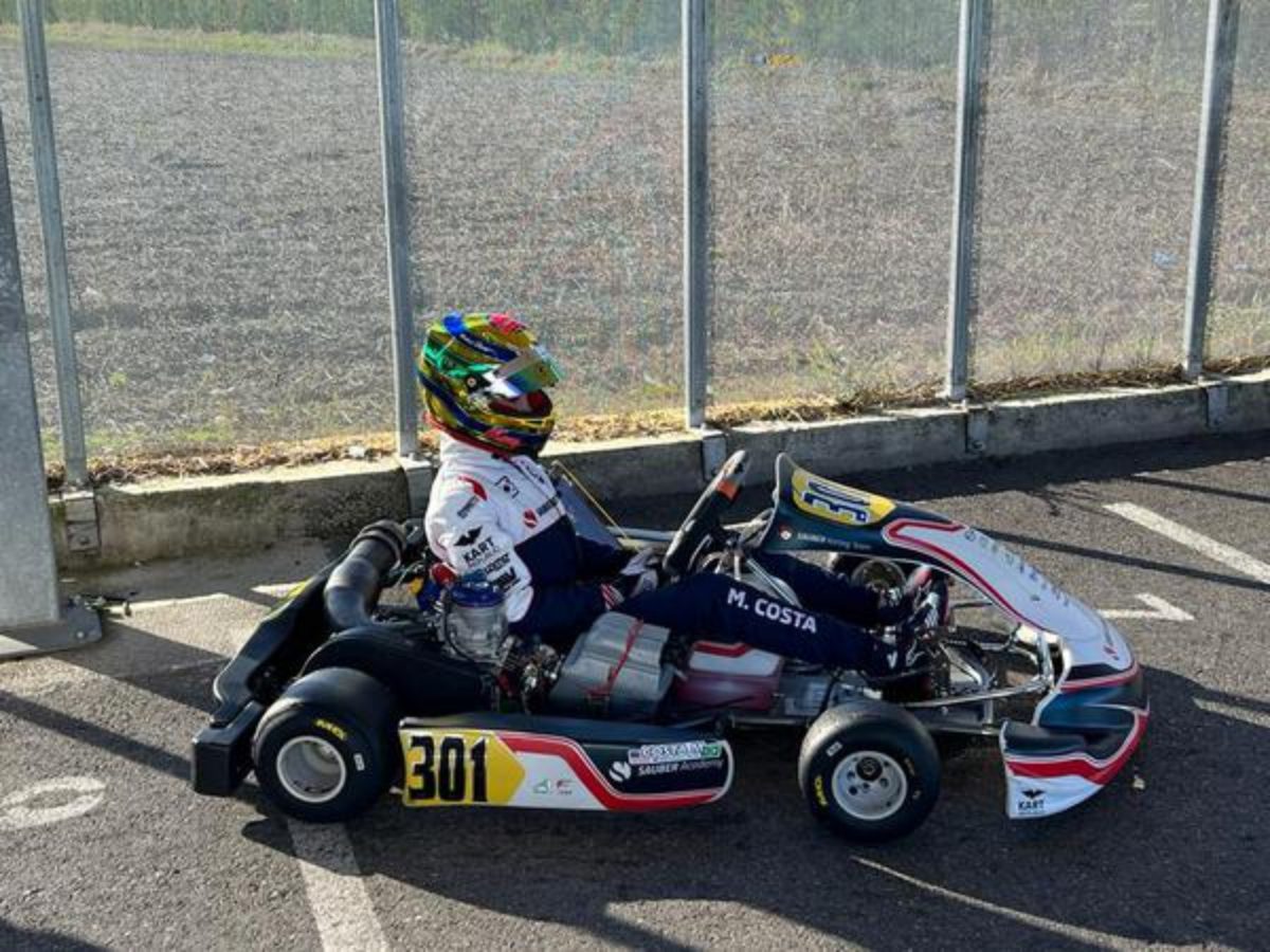 Miguel Costa Impressiona Em Primeiro Teste Na Europa Com Kart Da Classe OK