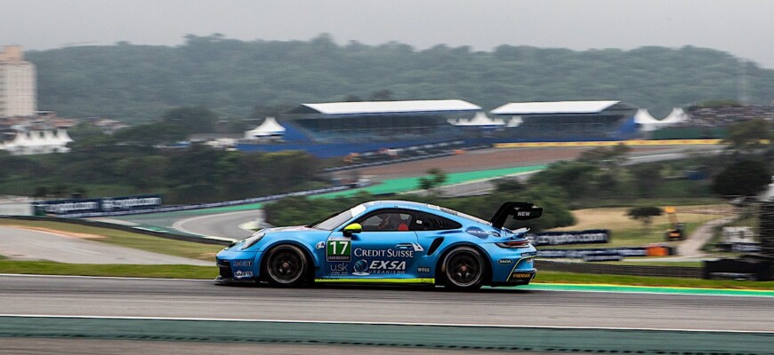 Leonardo Sanchez e Átila Abreu recebem Marçal Müller para os 500 km de Interlagos da Porsche Cup