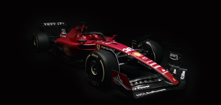 Ferrari apresenta cores do SF-23 para disputar temporada 2023 da Fórmula 1