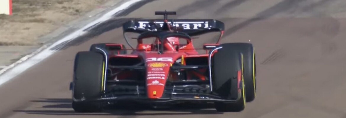 F1 – Vídeo: Leclerc vai para pista e dá primeiras voltas com SF-23 durante lançamento