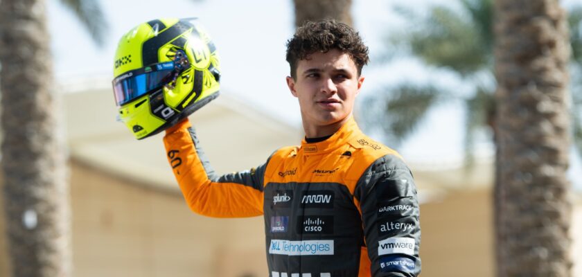 Vídeo: Lando Norris pilota o MCL60 pela primeira vez no Bahrein