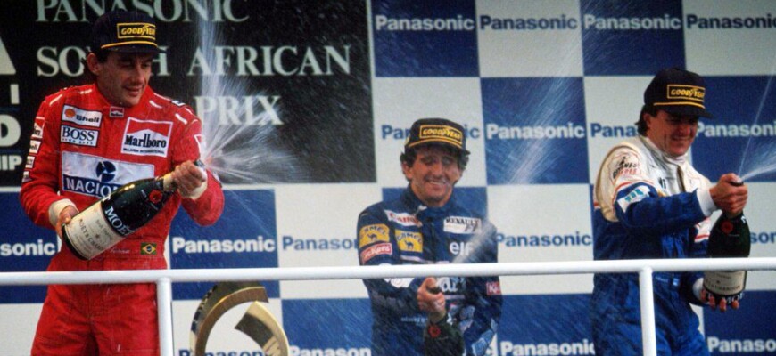 F1: Há 30 anos, Senna subia ao pódio do último GP da África do Sul