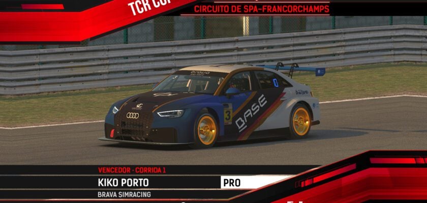 F1BC TCR Cup: Pilotos reais, Kiko Porto e Pedro Cardoso vencem em Spa-Francorchamps