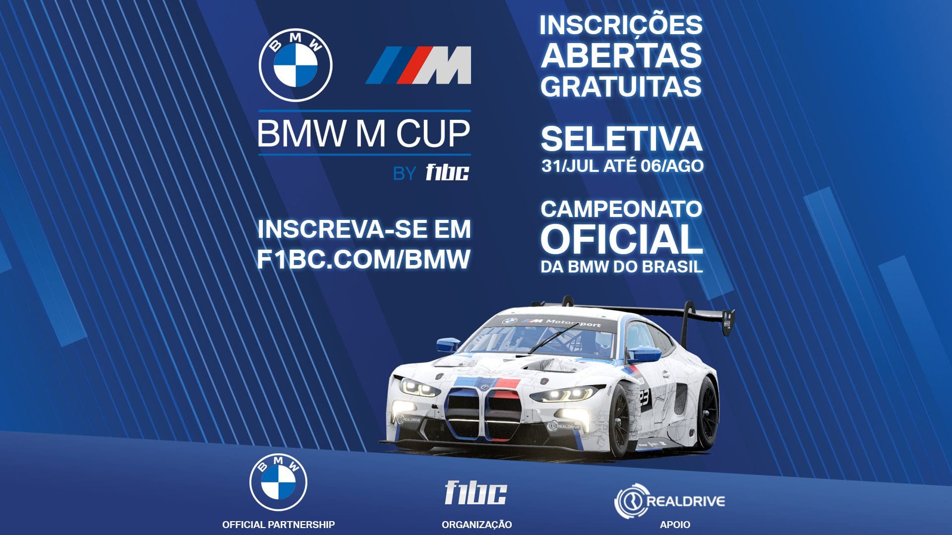 Campeonato oficial da BMW nos Esports abre inscrições para segunda edição de 2023