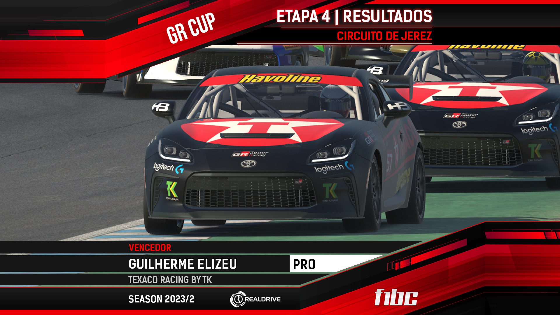 F1BC GR Cup: Jerez tem ótimas corridas e vitórias de Guilherme Elizeu