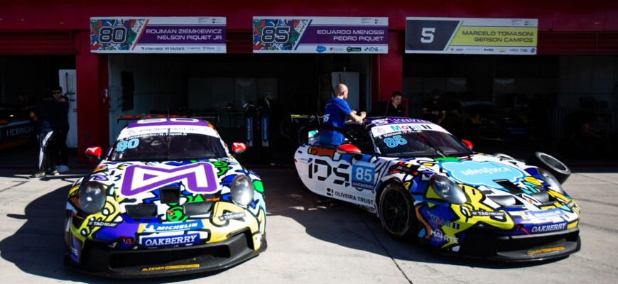 Ziemkiewicz e Menossi dividiram boxes e até mesmo irmãos Piquet na Porsche Endurance na Argentina