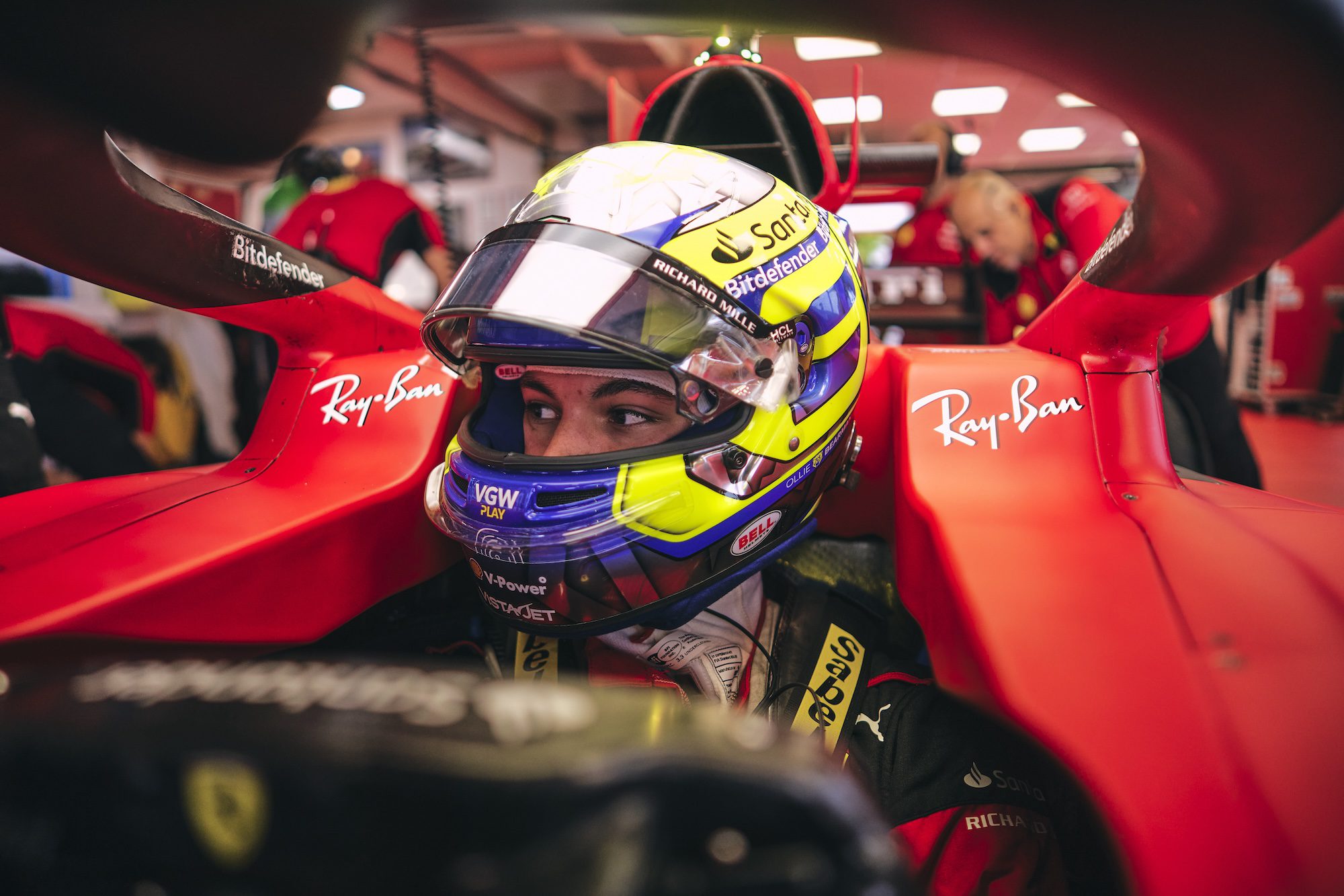F1: Bearman confirmado como piloto reserva na Ferrari em 2024