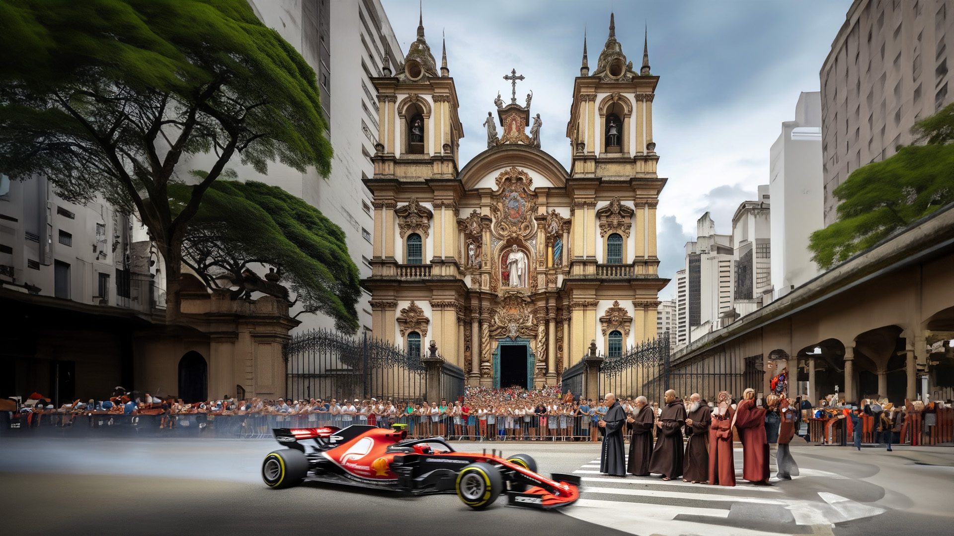 F1: E se a Fórmula 1 corresse nos pontos turísticos de São Paulo? Veja as imagens