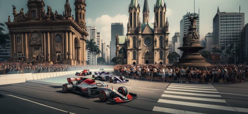 F1: E se a Fórmula 1 corresse nos pontos turísticos de São Paulo? Veja as imagens