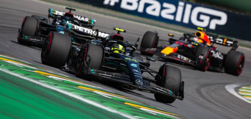 Lewis Hamilton (GBR) Mercedes AMG F1 W14, F1 2023, Fórmula 1, GP de São Paulo, Interlagos, Brasil