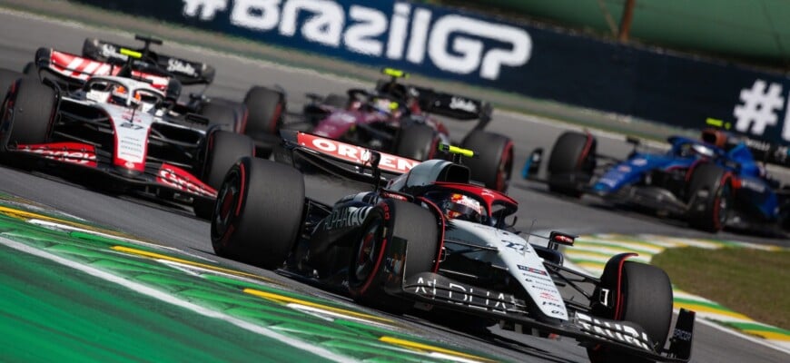 Yuki Tsunoda (JPN) AlphaTauri AT04, F1 2023, Fórmula 1, GP de São Paulo, Interlagos, Brasil