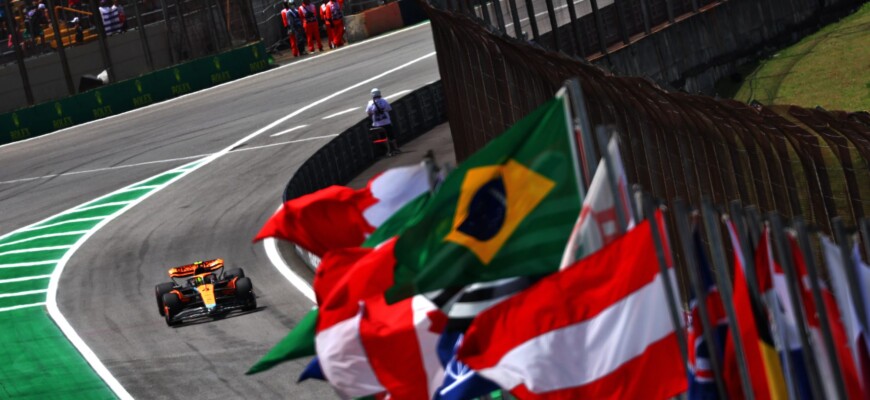 Lando Norris (GBR) McLaren MCL60, F1 2023, Fórmula 1, GP de São Paulo, Interlagos, Brasil