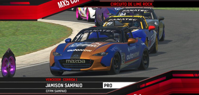 F1BC MX5 Cup: Kenji e Sampaio vencem em Lime Rock e Renan Ribeiro comemora na PROAM