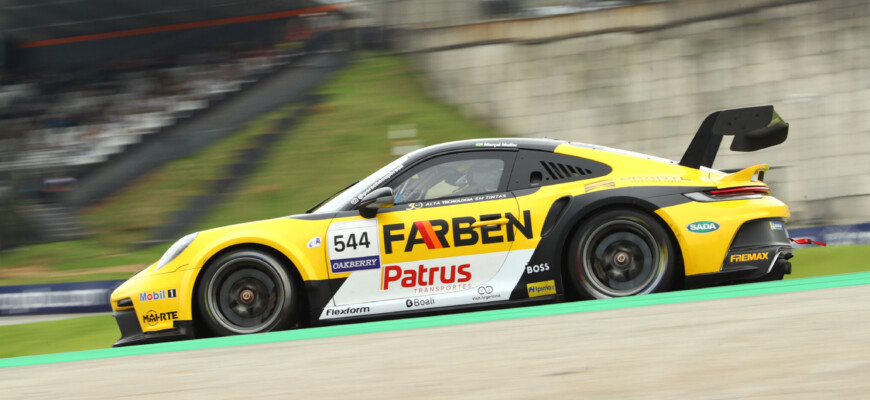 Na preliminar da F1, piloto Farben Marçal Müller fecha treino livre em segundo na decisão da Carrera Cup