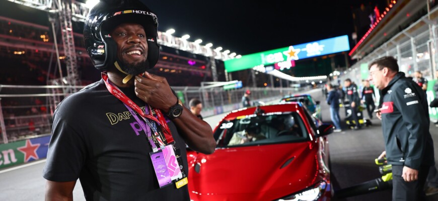 F1: Usain Bolt revela admiração por Lewis Hamilton no paddock de Las Vegas