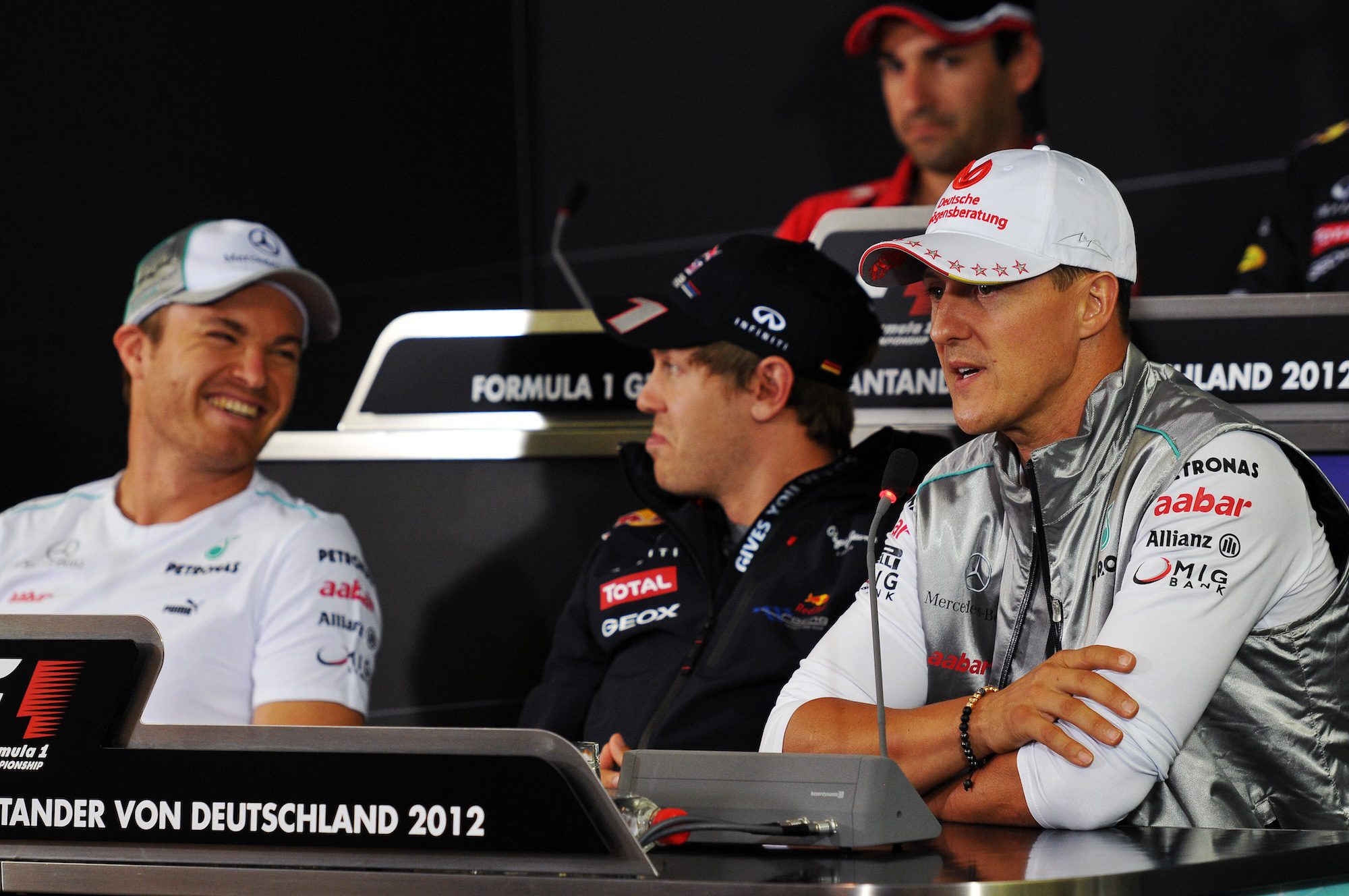 F1: Pegadinha de Schumacher e Vettel com Rosberg ressurge e diverte Fãs