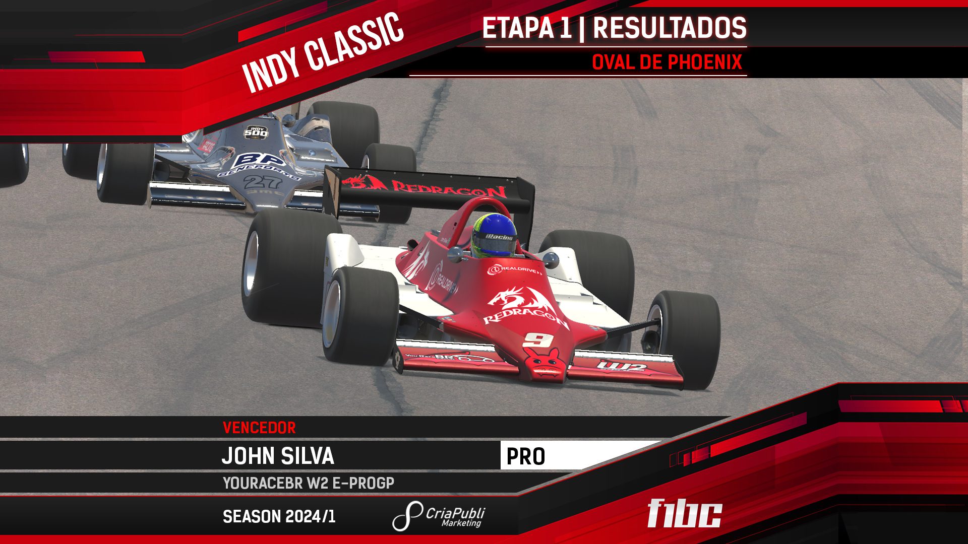 F1BC Indy Classic: John Silva vence na primeira etapa em Phoenix