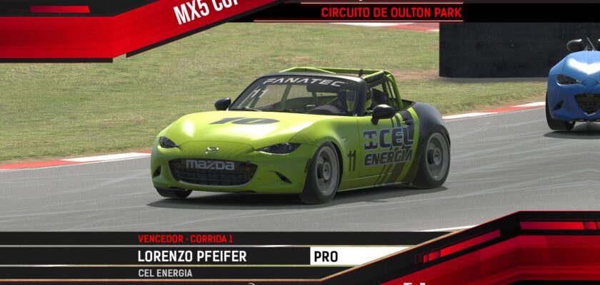 AMIKA MX5 Cup: Lorenzo Pfeifer e Marcos Paiva vencem etapa quente em Oultion Park