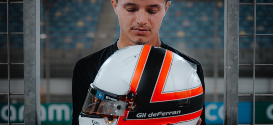 F1: Norris faz capacete em homenagem a Gil de Ferran