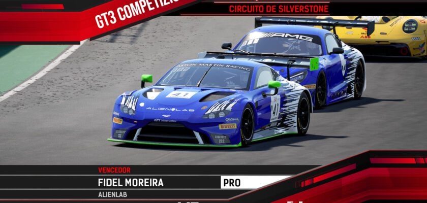 F1BC GT3 Competizione: Fidel Moreira é campeão com vitória em Silverstone