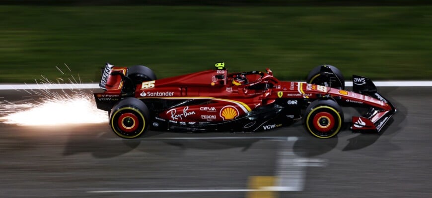 F1: Sainz e Ferrari dominam segundo dia de testes no Bahrein