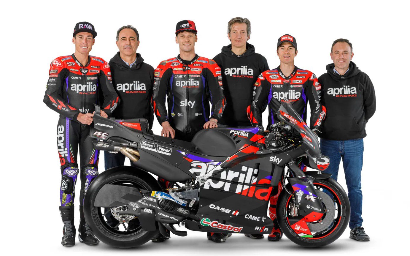 Lançamento Aprilia 2024 - Aleix Espargaró Maverick Vinales