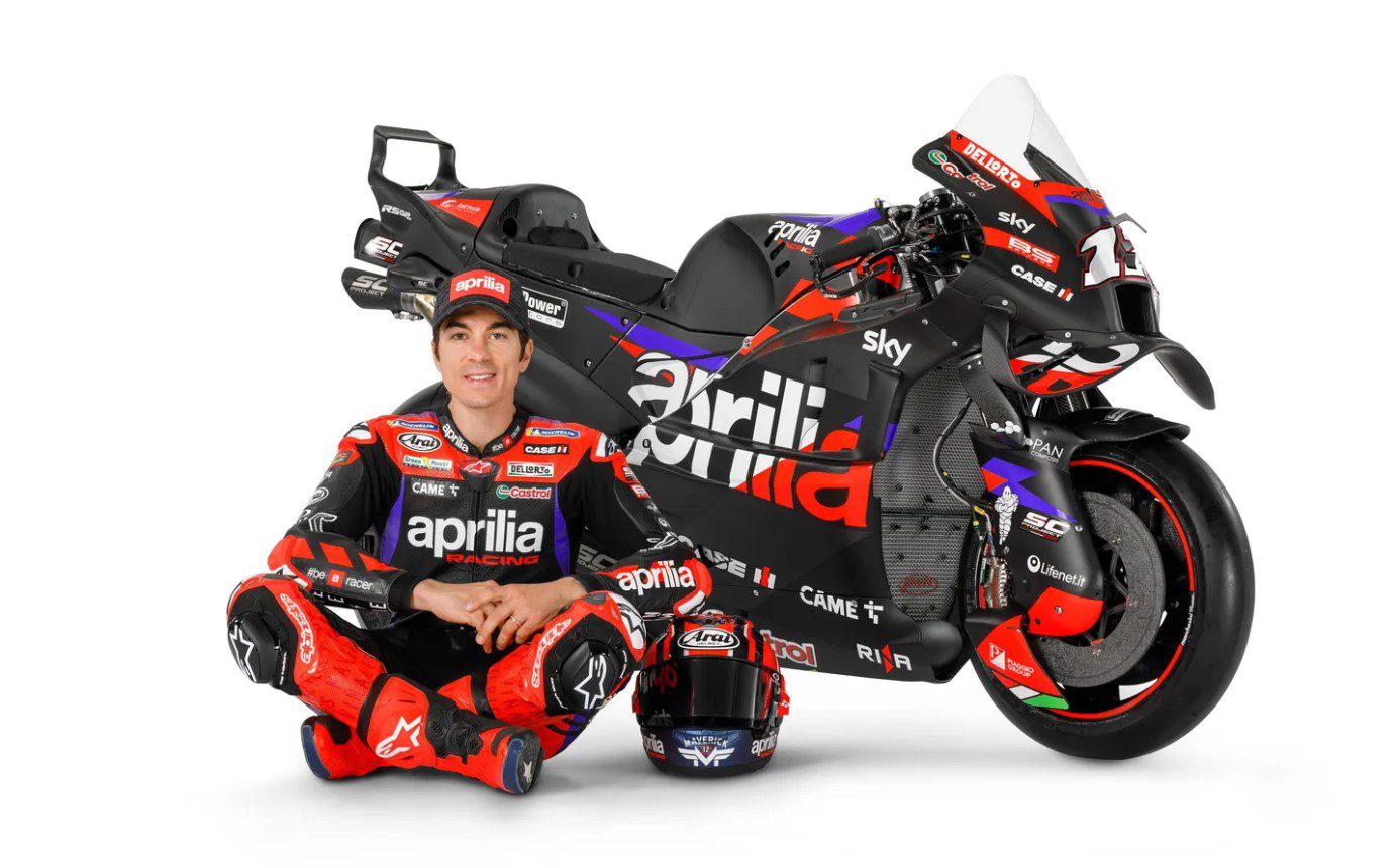 Lançamento Aprilia 2024 - Aleix Espargaró Maverick Vinales