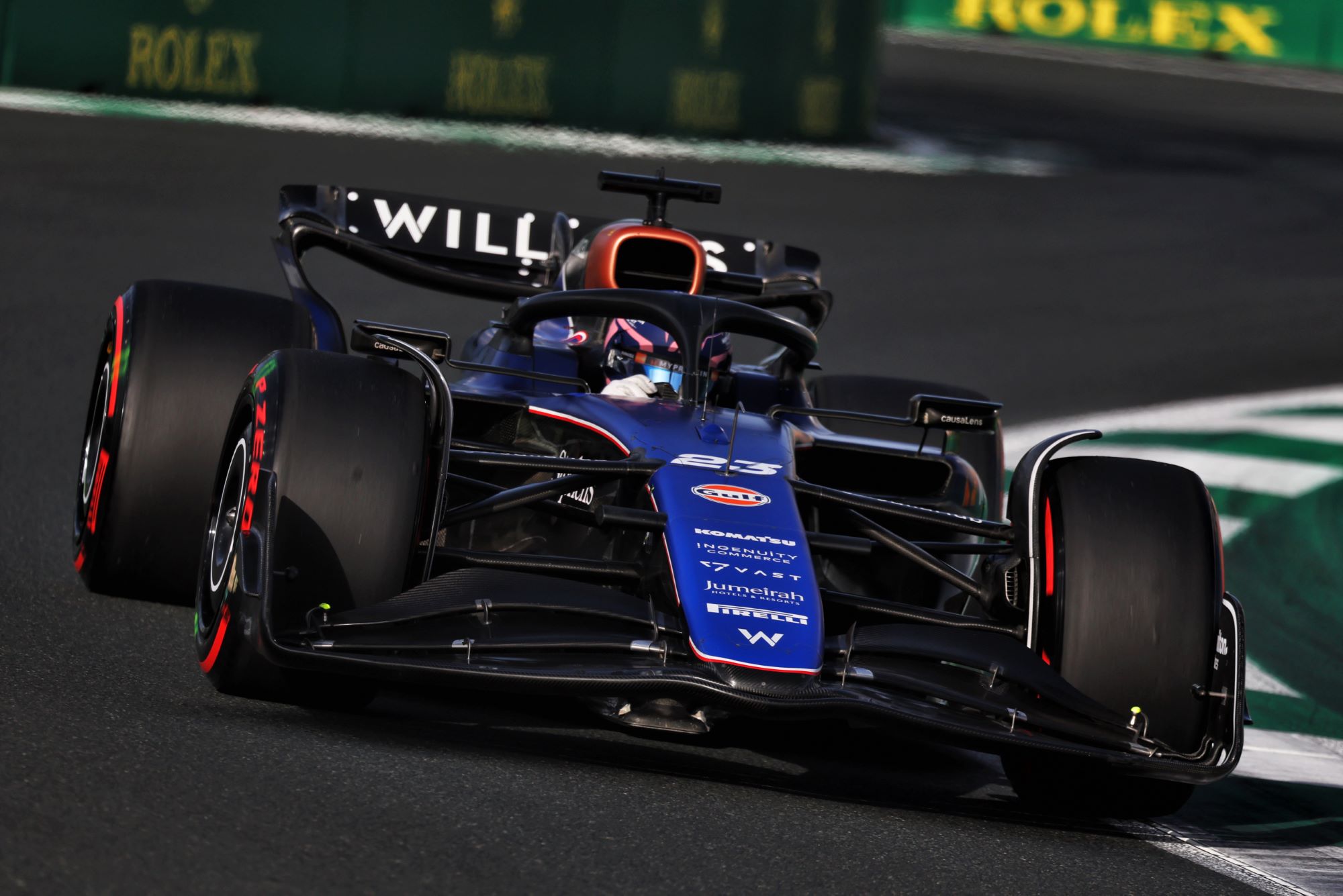 F1: Williams mais uma vez tem um carro danificado no TL1