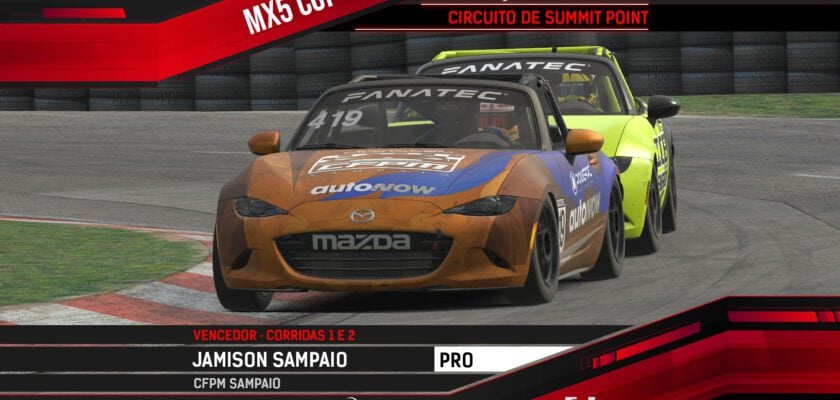 AMIKA MX5 Cup: Grande estreia em Summit Point tem vitórias de Jamison Sampaio