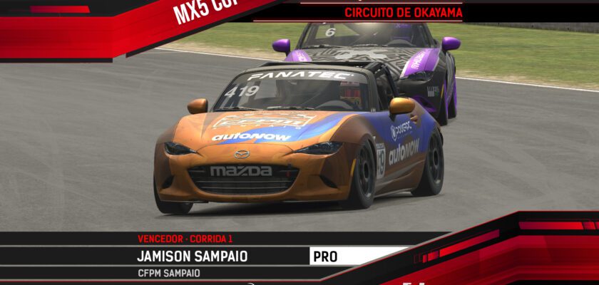 AMIKA MX5 Cup: Jamison Sampaio e Marcos Paiva vencem em Okayama