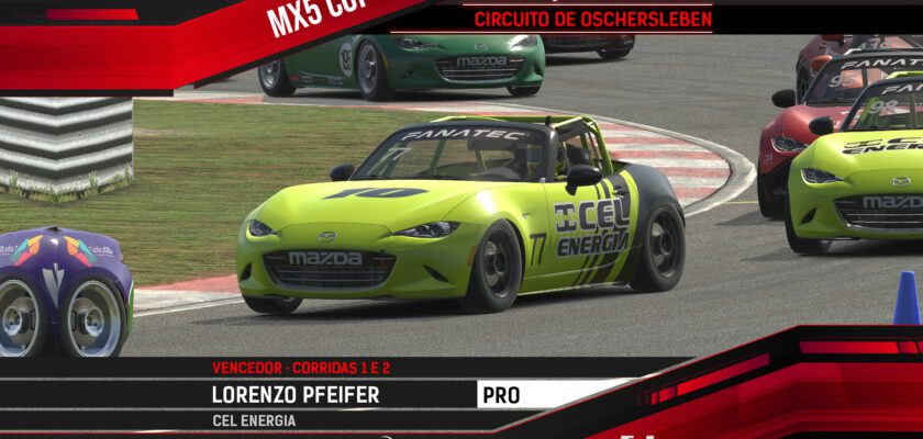 AMIKA MX5 Cup: Lorenzo Pfeifer domina em Oschersleben e equilibra o campeonato