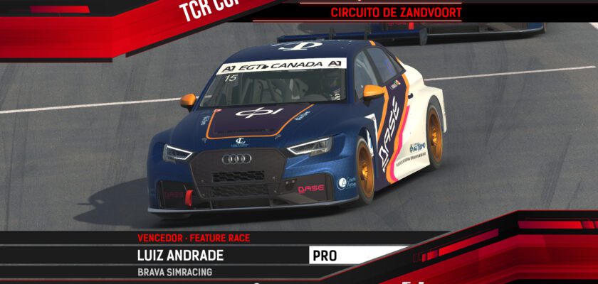 F1BC TCR Cup: Em Zandvoort, Luiz Andrade e Felipe Malinowski são os vencedores