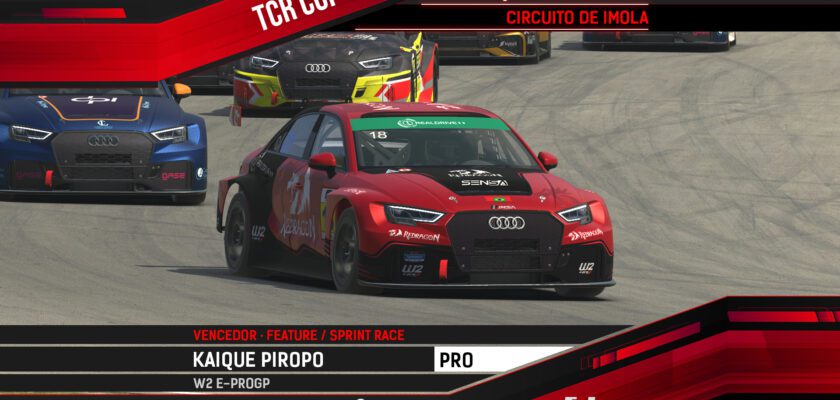 F1BC TCR Cup: Kaique Piropo e Marcelo Reales vencem em Ímola