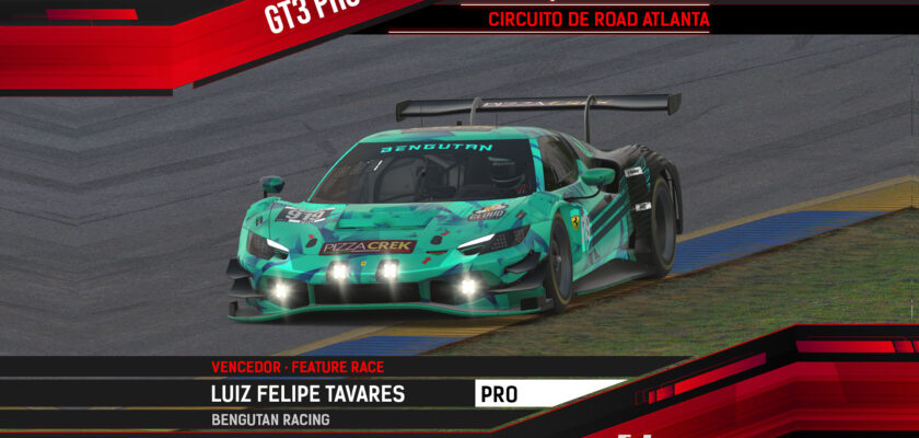 Realdrive GT3 Pro: Tavares e Beraldo vencem em Road Atlanta, e Nervi é campeão PROAM