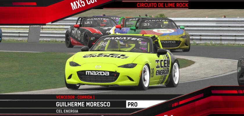 AMIKA MX5 Cup: Vitórias inéditas de Guilherme Moresco e Matheus Brito em Lime Rock