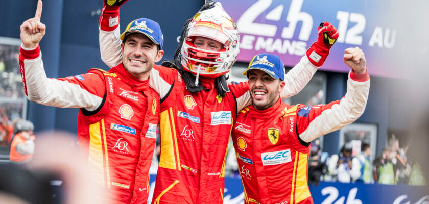 Em final dramático, Ferrari vence em Le Mans. Brasileiro Farfus vai ao pódio na GT3