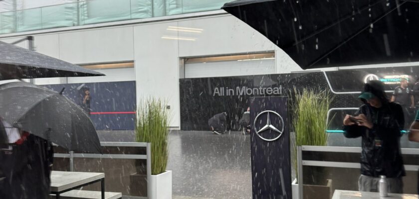 F1: Chove granizo menos de 1h antes do início do TL1 no Canadá