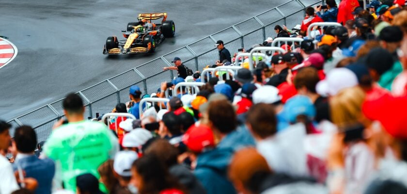 F1: Norris lidera treino livre 1 de chuva e sol do GP do Canadá