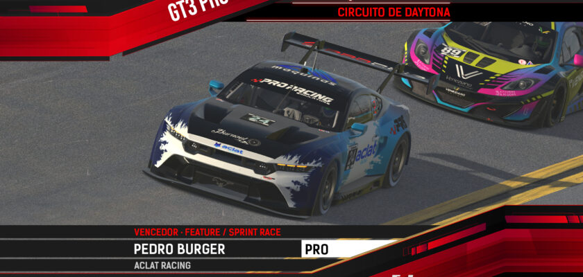 Realdrive GT3 Pro: Pedro Burger surpreende com vitórias na abertura em Daytona