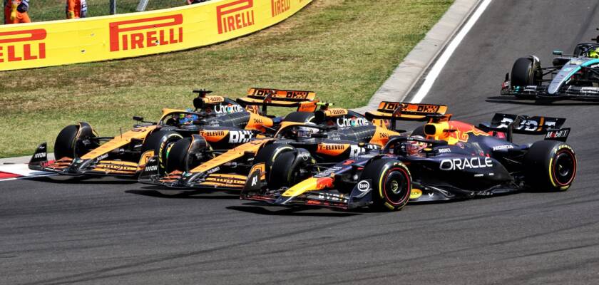 Piastri vence 1ª na F1 em dia de dobradinha da McLaren na Hungria; Hamilton e Verstappen batem