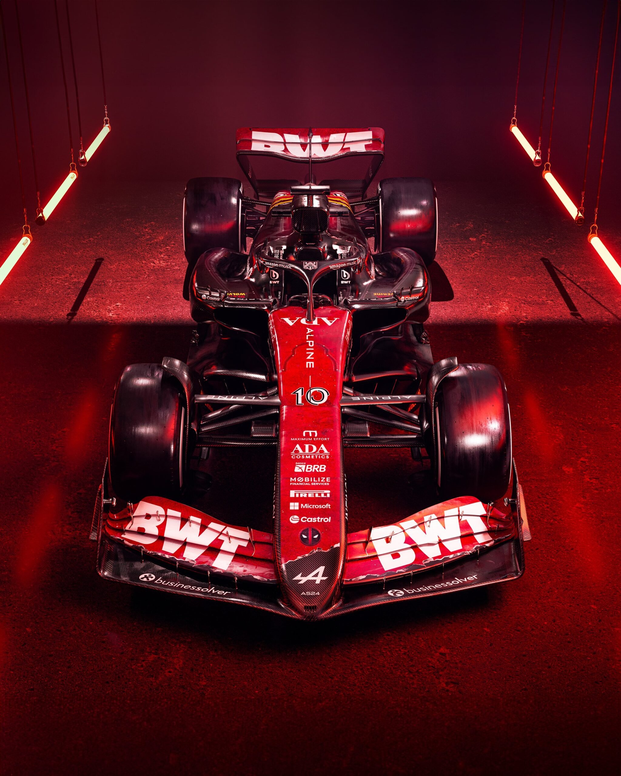 F1 - Foto: Alpine leva pintura especial de Deadpool e Wolverine para Bélgica