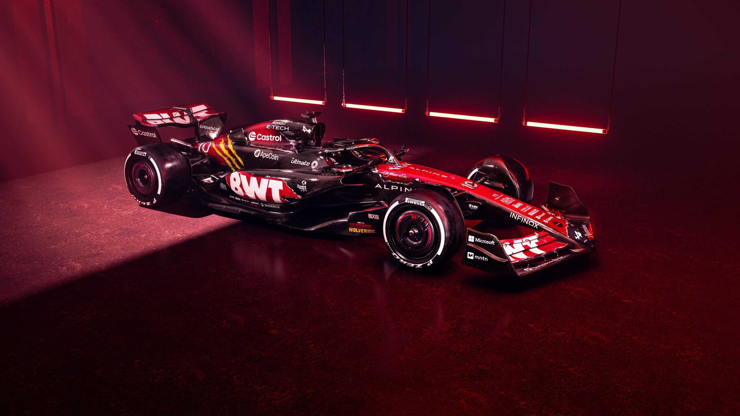 F1 - Foto: Alpine leva pintura especial de Deadpool e Wolverine para Bélgica