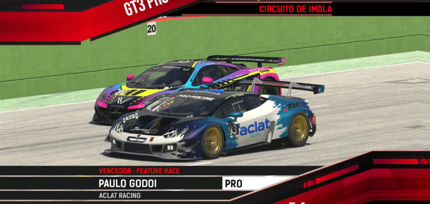 Realdrive GT3 Pro: Paulo Godoi e Junior Cardoso vencem ótimas corridas em Ímola