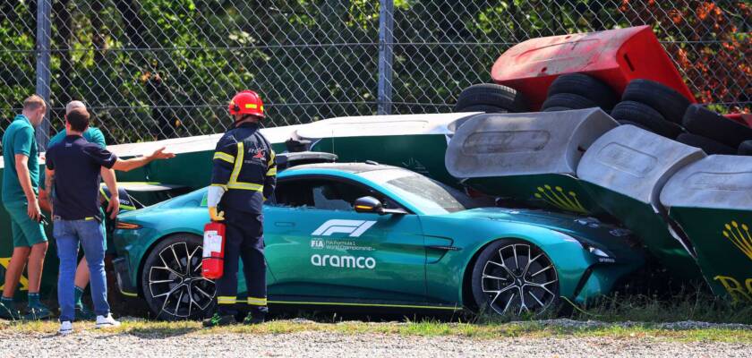 F1: Safety Car bate forte na Parabolica em Monza; veja foto