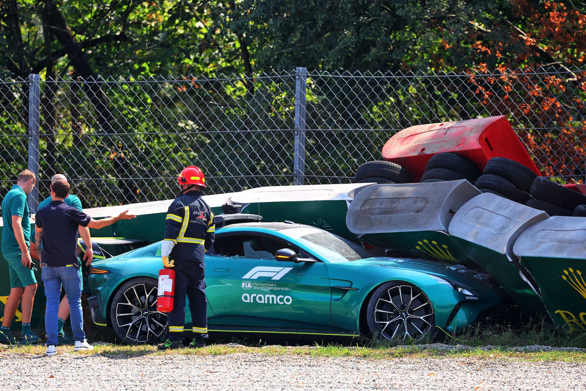 F1: Safety Car bate forte na Parabolica em Monza; veja foto